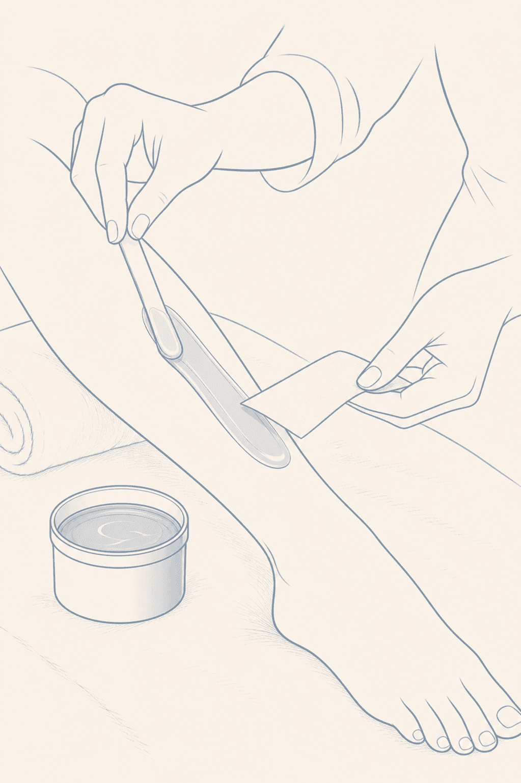 Waxing illustration